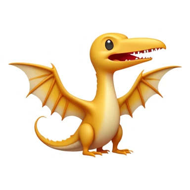 Cinematic Cute Yawning Pterodactyl Portrait Emoji, Head tilted slightly with a dramatic, wide-open yawn, showcasing a slender, gracefully curved body with softly drooping wings and sleepy, half-closed eyes, Simplified yet irresistibly cute features, highly detailed, glowing with a soft, cozy aerial glow, high shine, relaxed yet expressive, stylized with a dash of whimsical flight charm, soft glowing outline, capturing the essence of a drowsy yet affectionate Pterodactyl that appears ready to stretch and yawn its way out of the screen! sticker