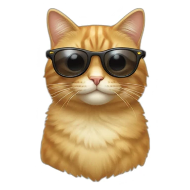 Un chat avec des lunettes de soleil riche sticker
