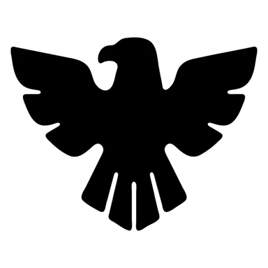 clean 2d eagle symbol design sticker
