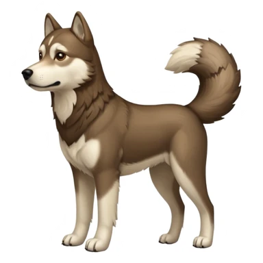 Labrador-Husky-Wolf-hybrid,  full body sticker