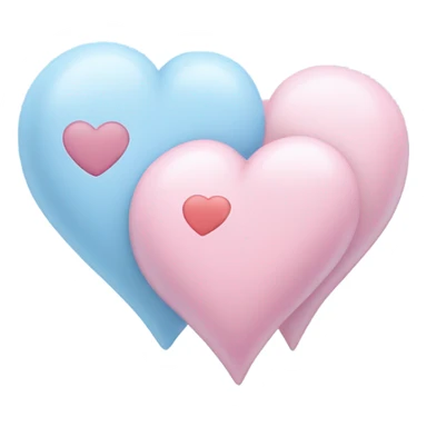 Couple-of-hearts-coloured-light-pastel-shade sticker