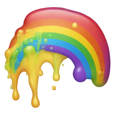 puking rainbows sticker