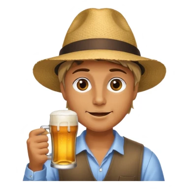 Drinking beer on friday after work sticker