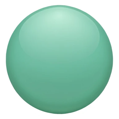 mint-green sphere sticker