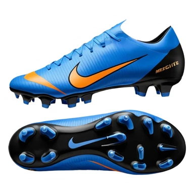 Unas Nike Mercurial vapor 16 elite sg del 2026 negras y con el logo azul sticker