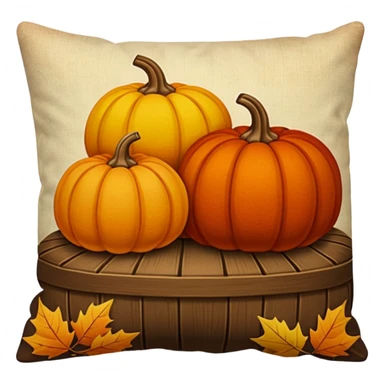 Vintage fall pillows sticker