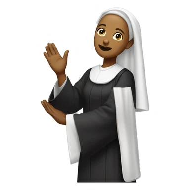 Female Priest elevating the host  sticker