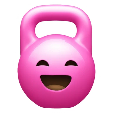 pink kettlebell sticker