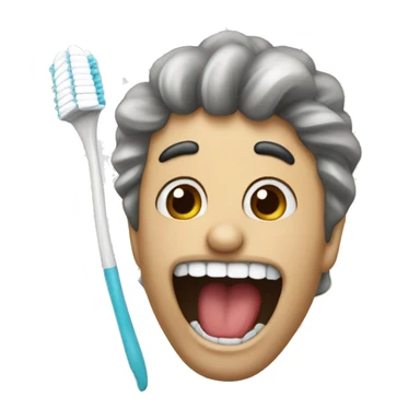 Castor con un cepillo de dientes sticker