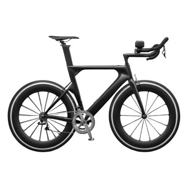 Draw a sleek racing bike with thin tires & aerodynamic frame sticker