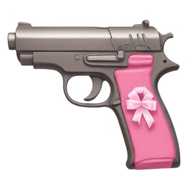 pink pistol with a pink ribbon sticker