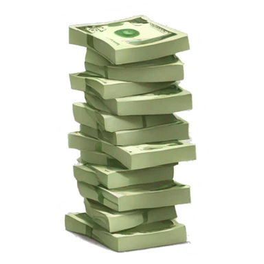 Money stack euro sticker