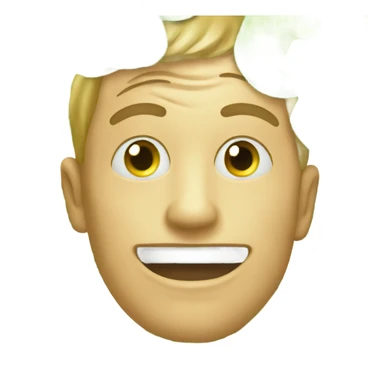 Smiley with cucumbers on face sticker