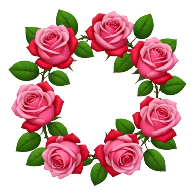 Rose garland sticker