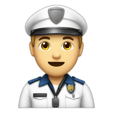 Infirmiere qui embrasse policier sticker