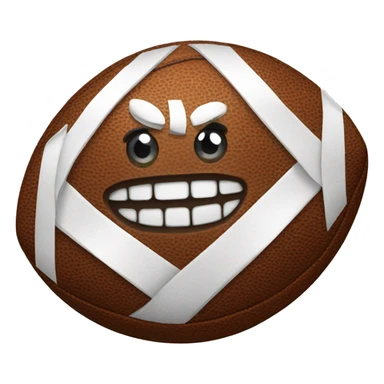 football with a bow around it  sticker