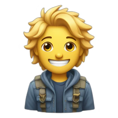 Sourire soulagement fierté sticker