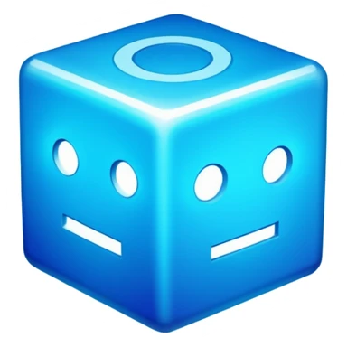 Geometry dash shaped cube sticker