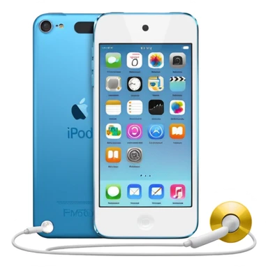 iPod touch 8 with earpiece speaker and running iOS 7 sticker