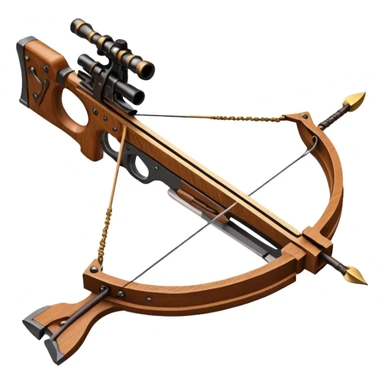 wooden crossbow sticker