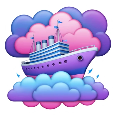 sinking ship in figma colours sticker