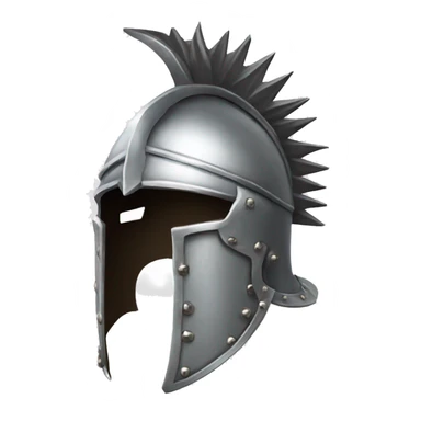 silver spiked gladiator helmet sticker