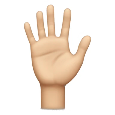 A closed hand with an open hand above it sticker
