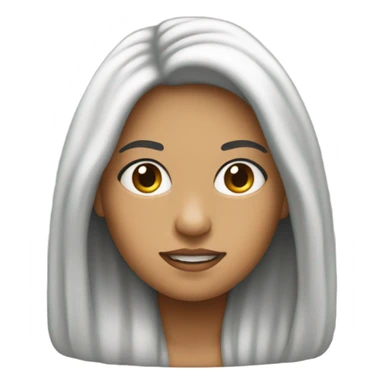 mulher cabelos escuros com franja no macbook sticker