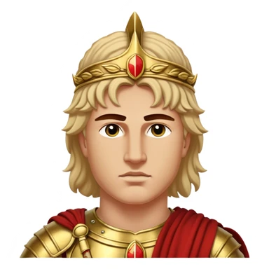 Cinematic Realistic portrait of Alexander the Great, depicted with photorealistic detail as a commanding historical conqueror, featuring sharp, lifelike facial features, meticulously rendered ancient Macedonian armor, and a laurel wreath, illuminated by natural, dramatic lighting that highlights his youthful determination and legendary presence. sticker