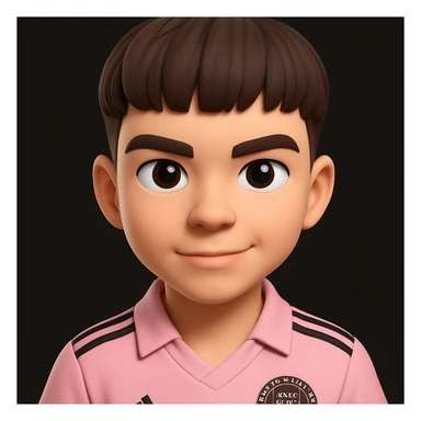 this image in 3d-emoji style with a confident expression and a slimmer face sticker