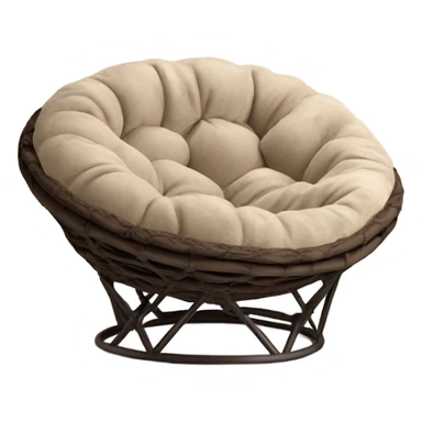 Brown papasan chair cosy sticker