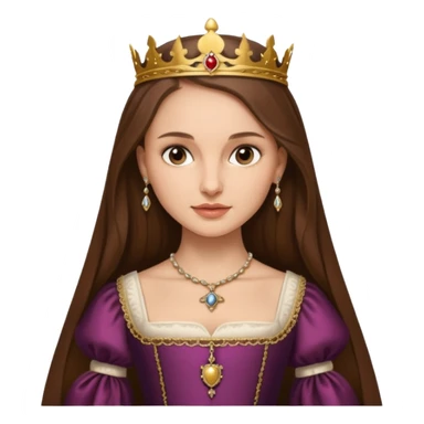 natalie portman with long hair as anne boleyn from the other boleyn girl sticker