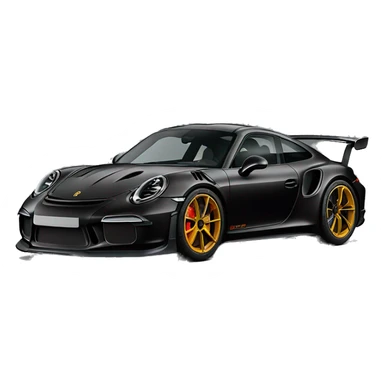 Porsche 911 GT3 RS Noir sticker