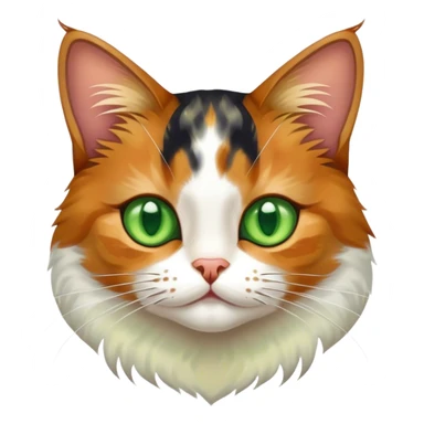 A tricolor cat  sticker