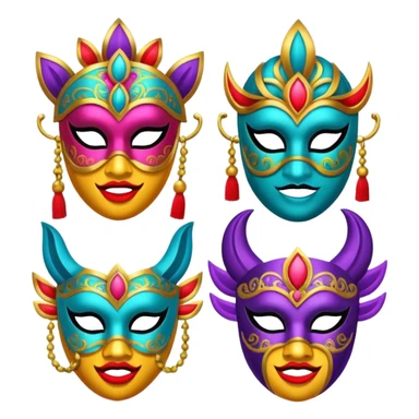 Festival Masks sticker