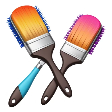 hair dye brush sticker