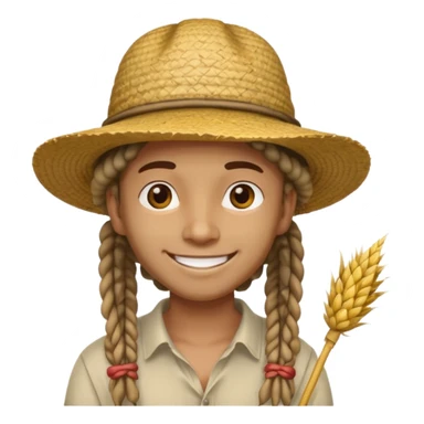 dreadlocks Traveler with straw hat sticker
