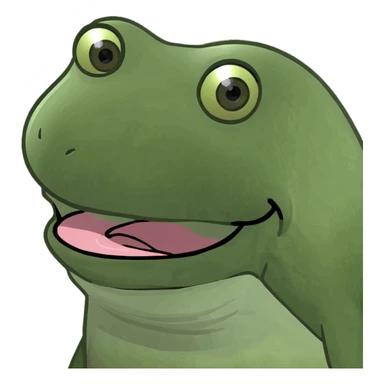 Tongue out with a piece sing in front of tongue sticker