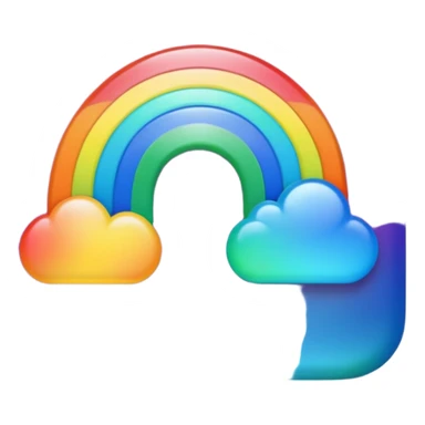 Rainbow commerce sticker