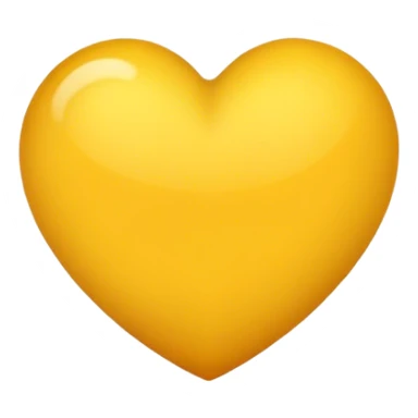 Dark yellow heart sticker