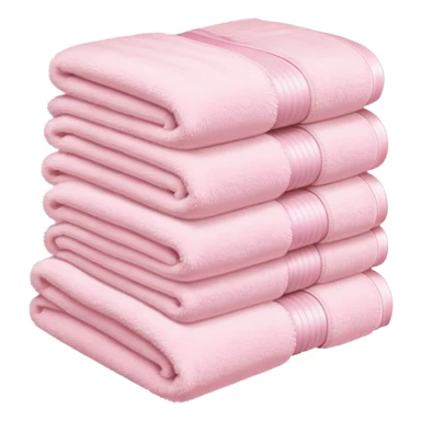Light pink stacked towels sticker