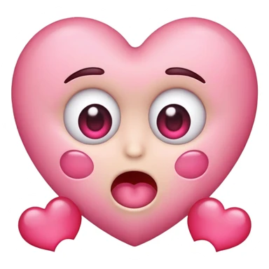 Heart eyes drooling face emoji sticker