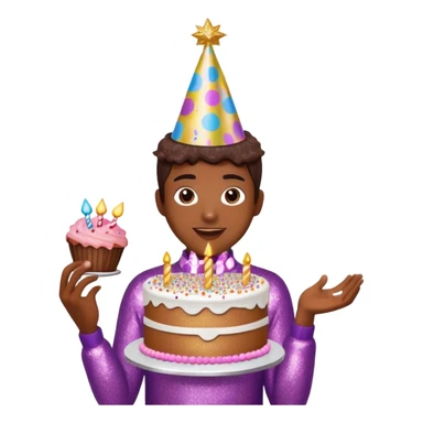 Happy Birthday My Love glittery  sticker