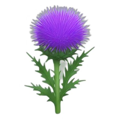 Emoji thistle sticker