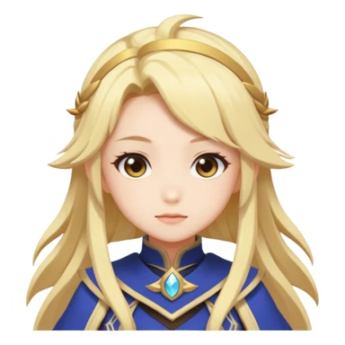 Cute Lumine from Genshin Impact in Hoyoverse Anime Style  sticker