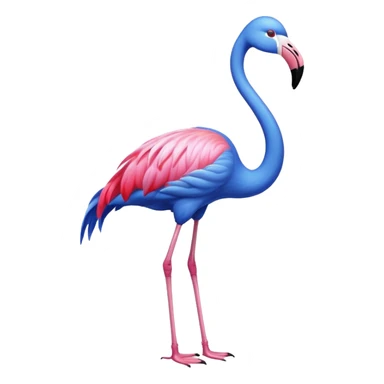 Blue Flamingo sticker
