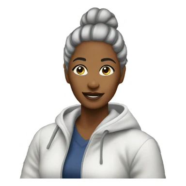 lady at supermaket sticker