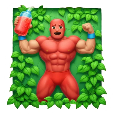 Koolaid man, green wall, breaking through  sticker