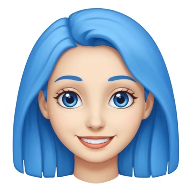 Blue skinned girl sticker