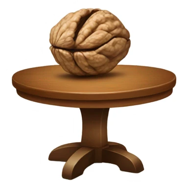 Walnuts in a table sticker